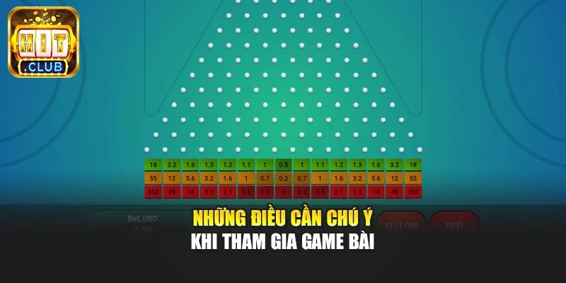 Những điều cần chú ý khi tham gia game bài